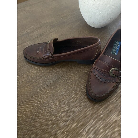 Vintage Mens Eastland Penny Loafers With Buckle Size 10.5 D Brown Made In USA main image 9